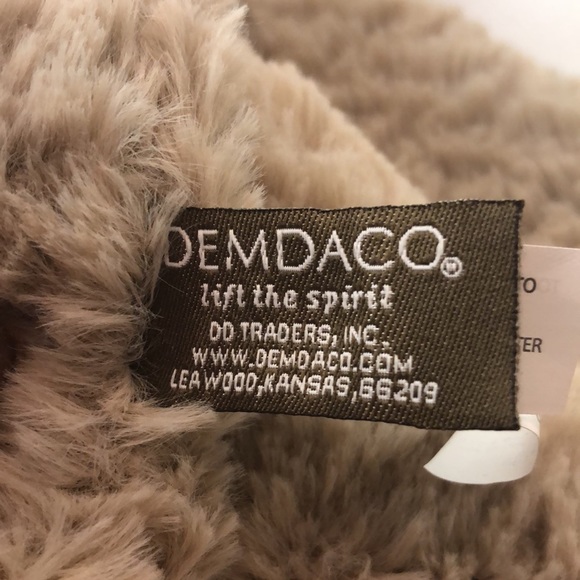 Dendaco Meekie Monkey Rattle Plush Lovey Security Blanket 13 inches - Picture 3 of 3